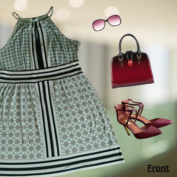 New York and Company Keyhole Dress Sz XL - Picture 2 of 7